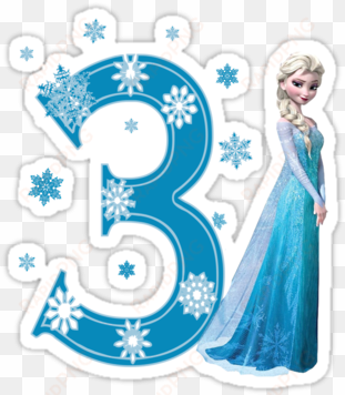 convite elsa frozen png - frozen happy 3rd birthday