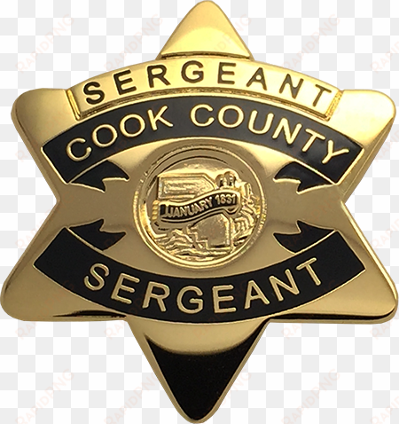 cook county sheriff star - badge