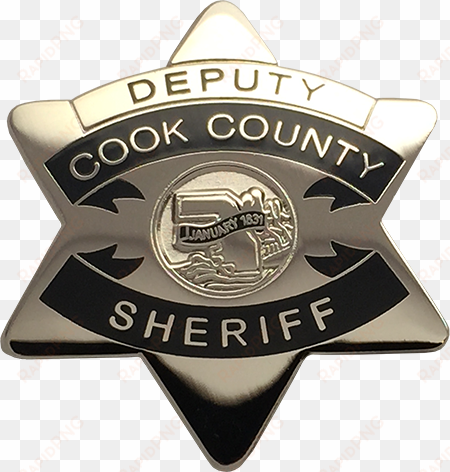 cook county sheriff star lapel pin - emblem