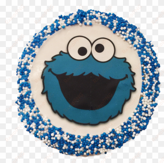 cookie monster sugar cookies with nonpareils