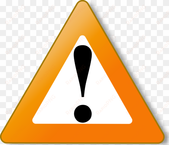 cool clipart hazard - warning orange