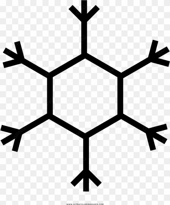 copo de nieve página para colorear - desenhos de flocos de neve