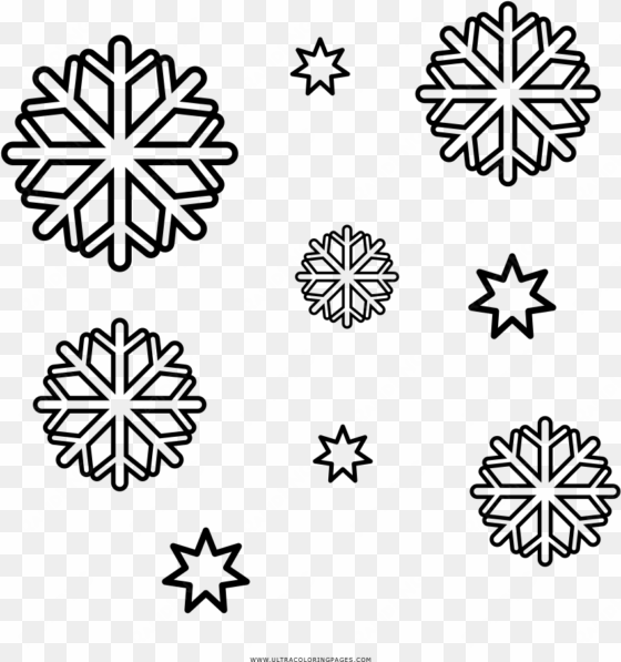 Copos De Nieve Página Para Colorear - Pattern transparent png image