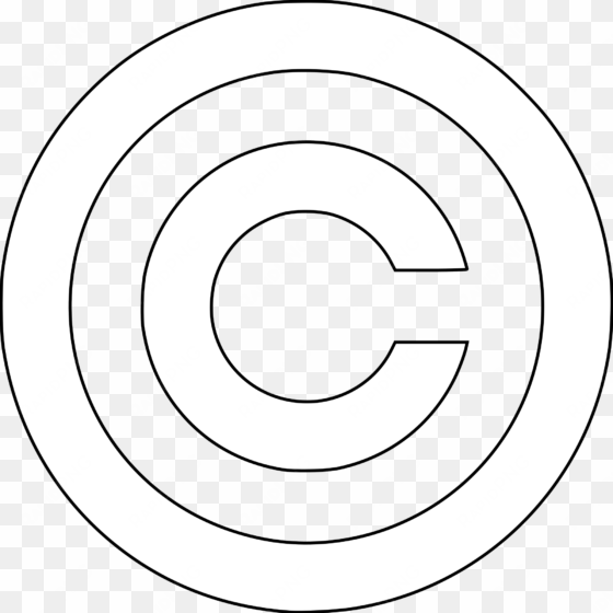 copyright symbol png white - copyright logo in white