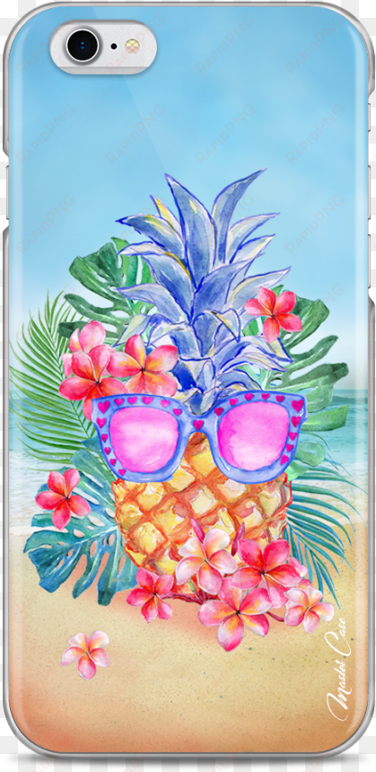 coque iphone 6/6s summer watercolor ananas - iphone 6s
