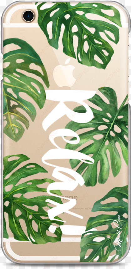 coque iphone 6/6s tropical watercolor design relax - iphone 6s