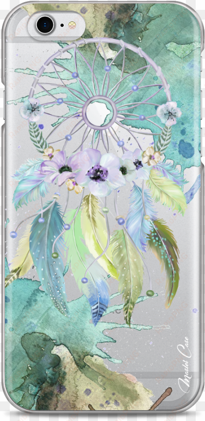 coque iphone 6 plus /6s plus green watercolor floral - iphone 7