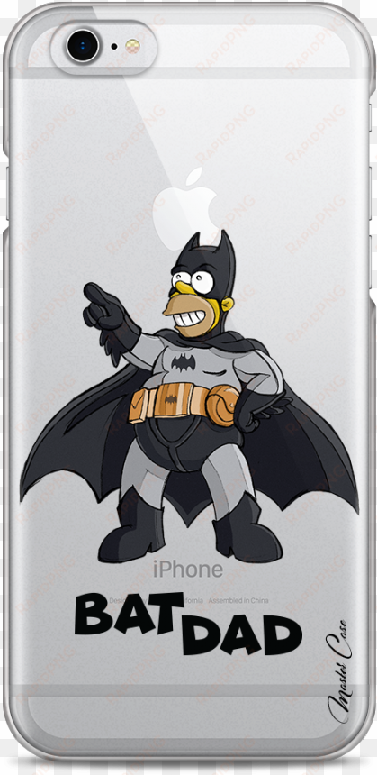 coque iphone 6plus/6splus super bat dad simpson cartoon - iphone 5s