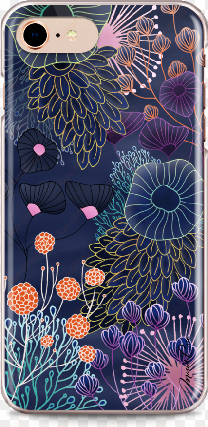 coque iphone 7plus/iphone 8plus watercolor flowers - iphone