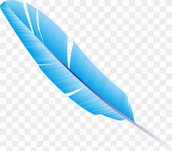 coreldraw transprent free download blue feather vector - blue feather png