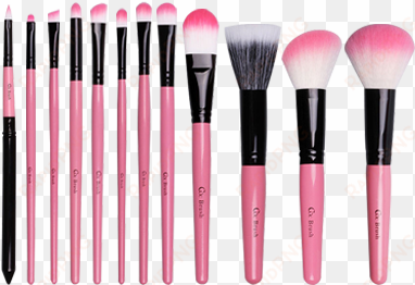 coringco pink in pink makeup brush 12pcs/set - painting