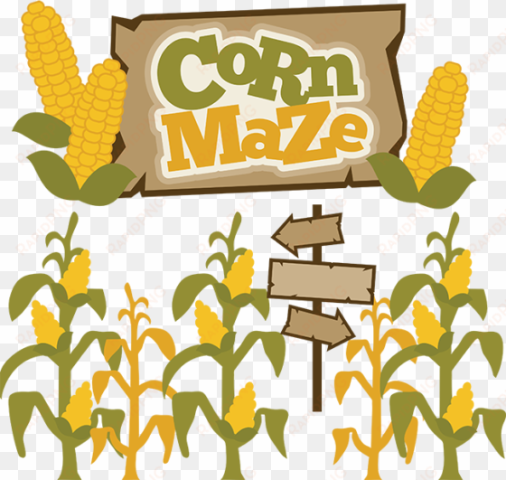 corn maze - hay ride clip art