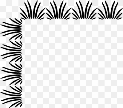 corner border design - png transparent corner border black and white