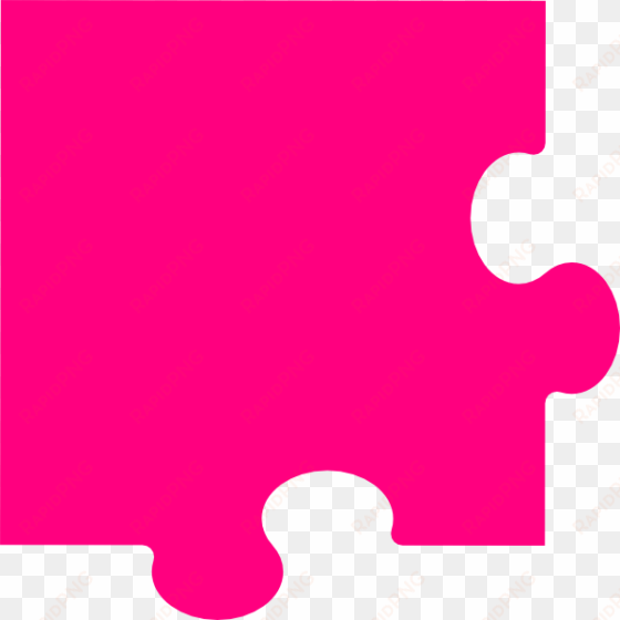 corner puzzle piece clip art at clker - transparent puzzle piece pink