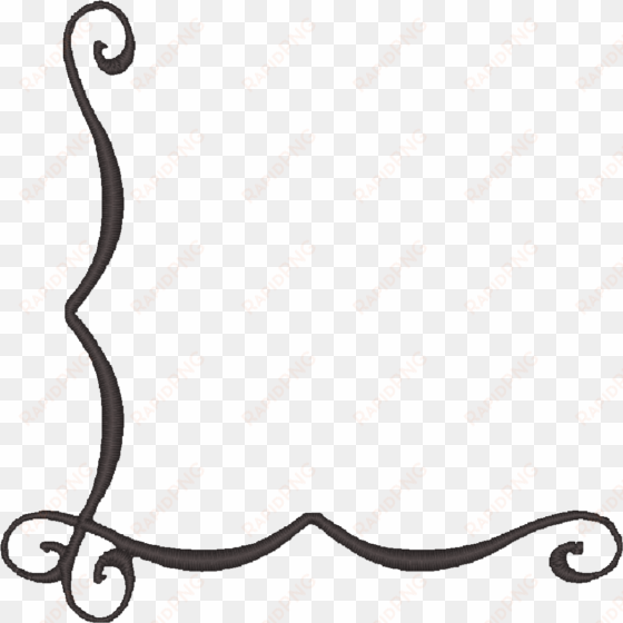 corner swirl designs clip art - simple corner borders