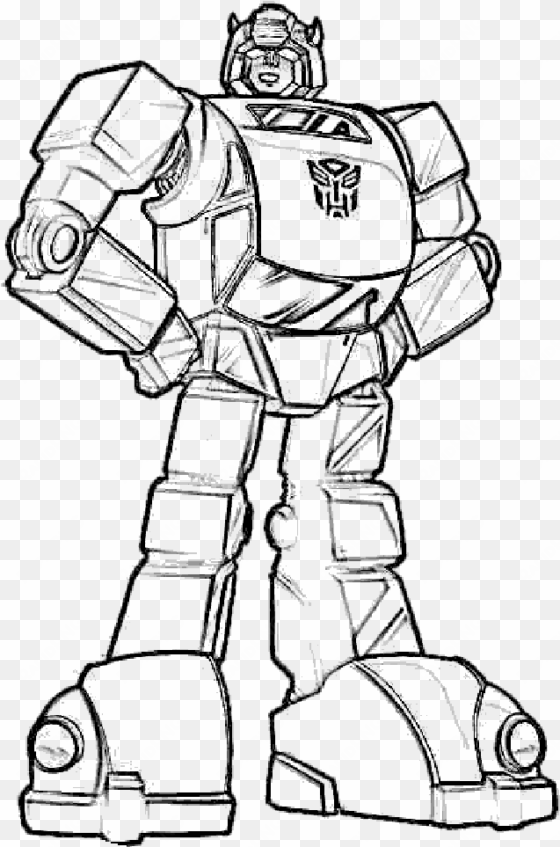 Cornfield Drawing Transformers 4 Jpg Black And White - Bumblebee Transformer Coloring Page transparent png image