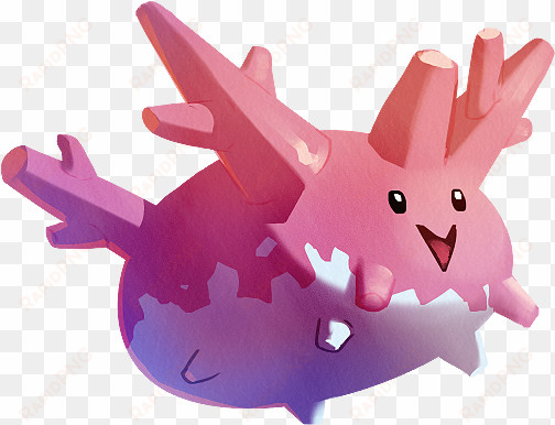 corsola, the coral potato - reindeer