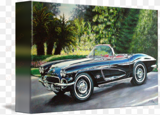 "corvette classic summer" by james lima - gallery-wrapped canvas art print 10 x 6 entitled corvette