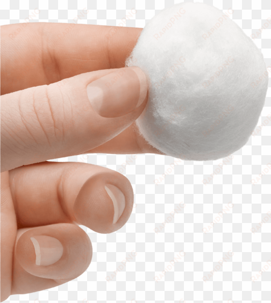 Cotton Png - Cotton Ball In Hand transparent png image