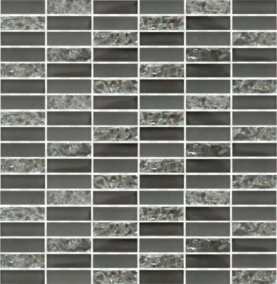 cougar - sparkle smoke glass mosaic subway tiles - rocky point