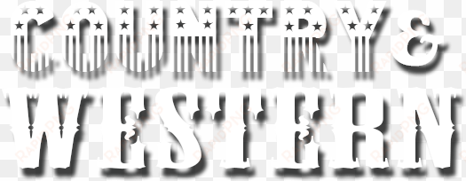 country western png vector black and white library - country and western png