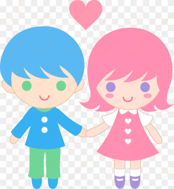 couple clipart animated - cartoon love couple png