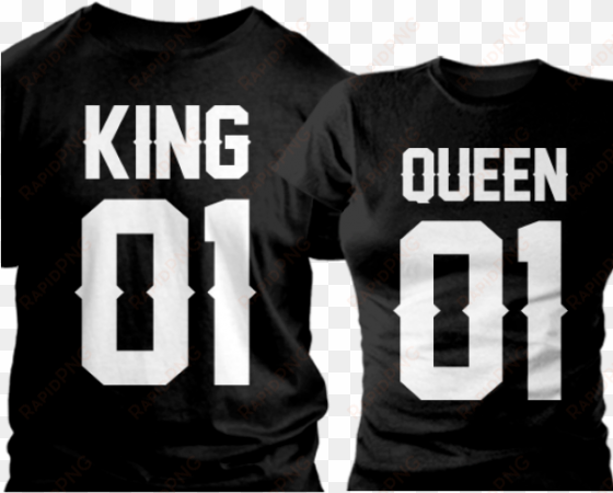 couple t-shirts king 01 & queen - couple t shirt king and queen