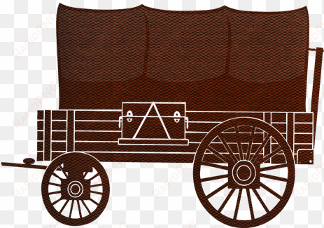 covered wagon, wild west, western - bike charm