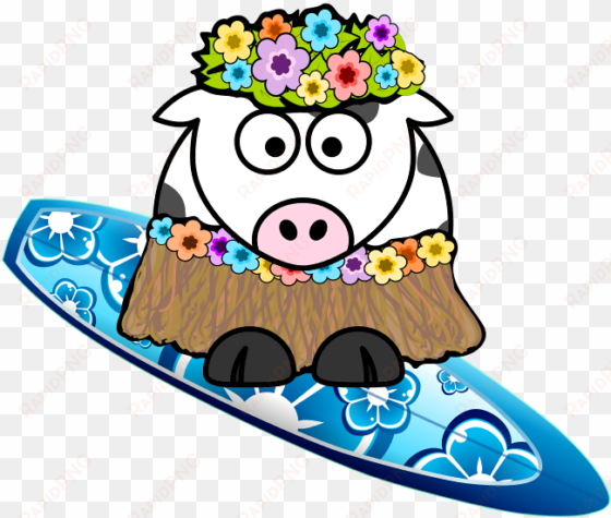 cow hula clipart