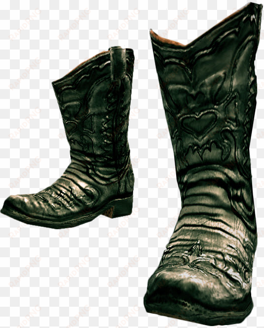 cowboy boot free png image - black cowboy boots png