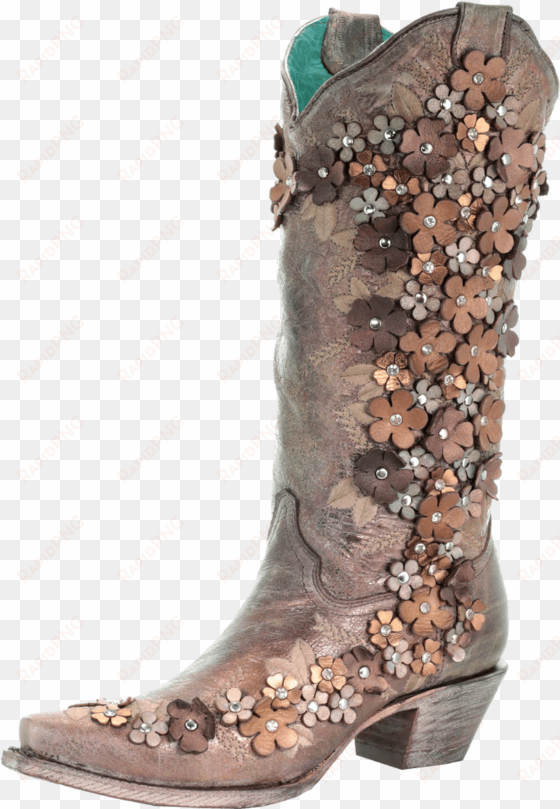 cowboy boots and flowers png clip library download - corral boots with flowers