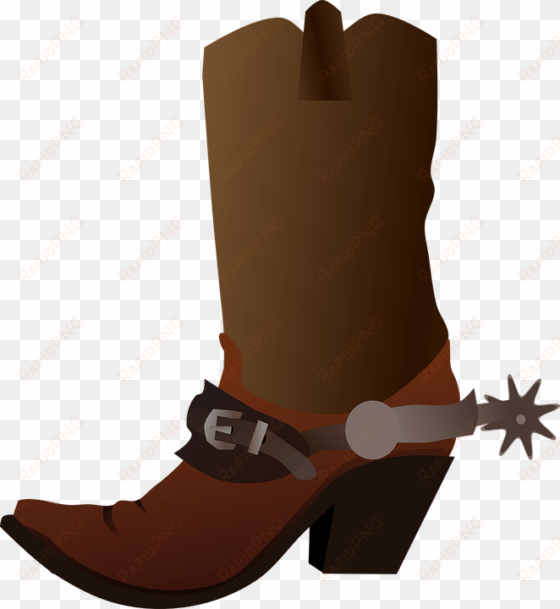 Cowboy Boots Silhouette At Getdrawings - Cowboy Boot And Hat Shower Curtain transparent png image