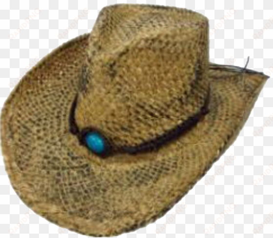 cowboy hats straw western with faux turquoise stone - cowboy hat