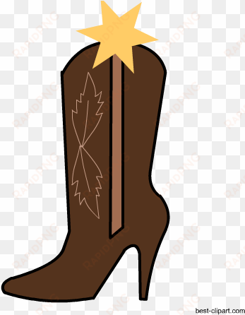 cowgirl shoe clipart free - cowboy