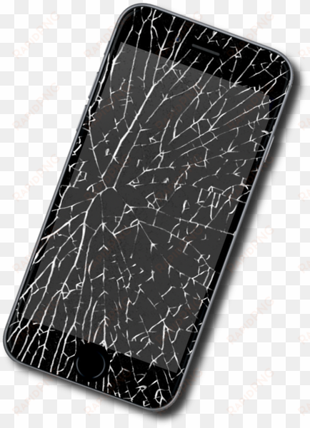 cracked - cracked black iphone 6