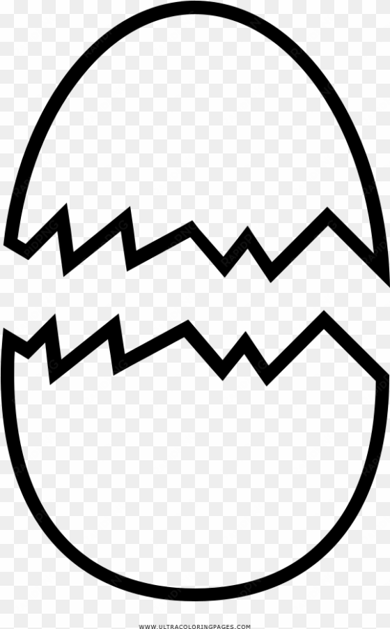 cracked egg coloring page - drawing