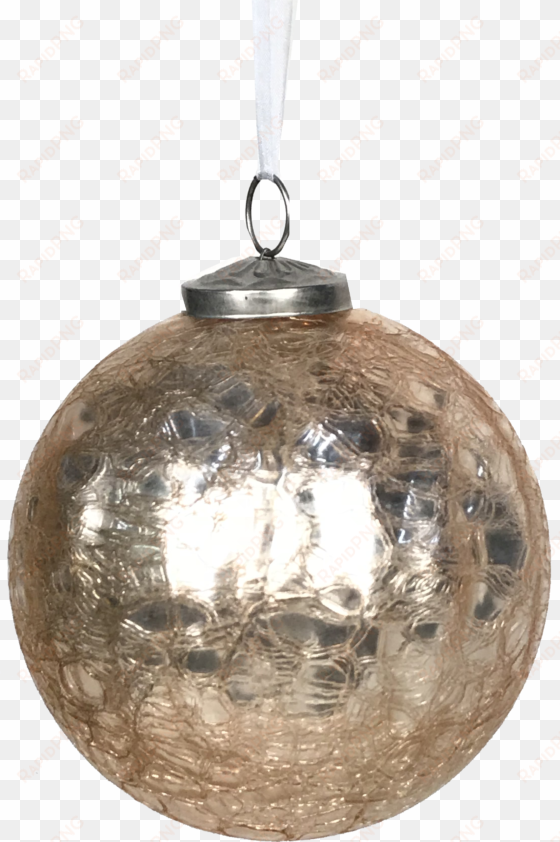 crackle rose gold christmas ornament - ceiling fixture