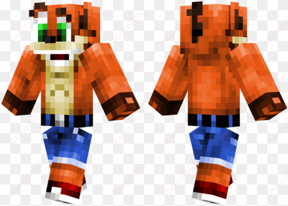 crash bandicoot - crash bandicoot minecraft skin