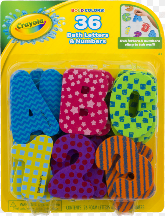 crayola bold colors bath letters & numbers age 3 , - playmat