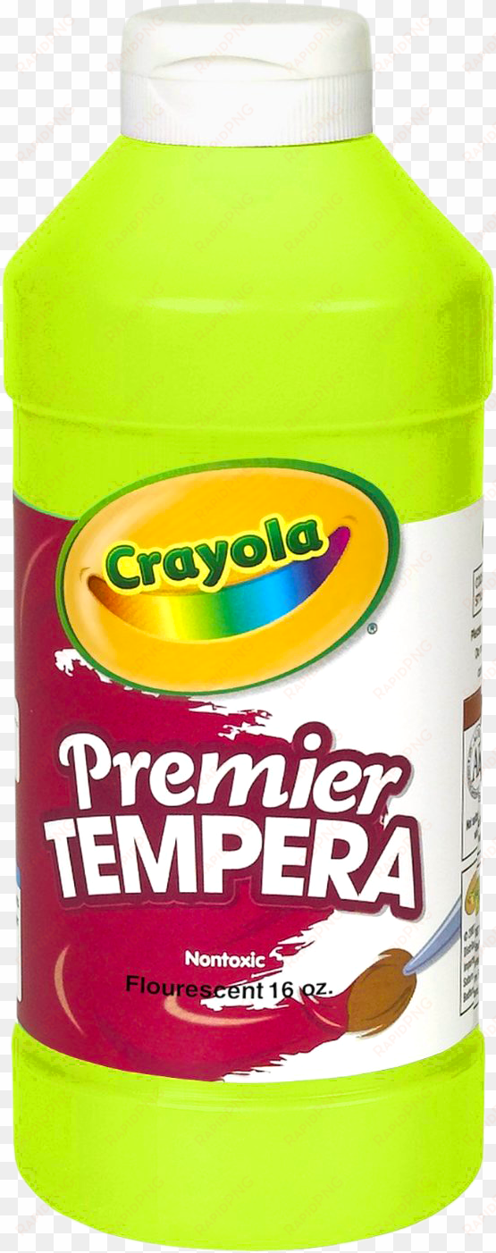 crayola premier tempera traditional chartreuse bottle - crayola artista ii washable tempera paint orange