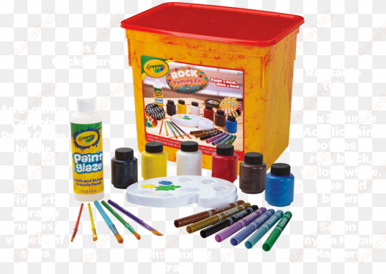 crayola rock painting kit includes - painting kit crayola, activity kits