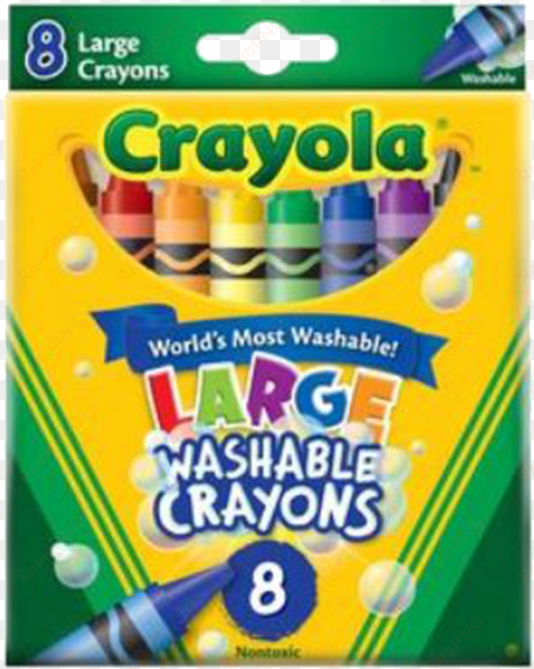 crayola washable large crayons - crayola - 8 large washable crayons