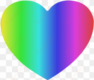 crayon box ombre rainbow heart-shaped mousepad - crayon