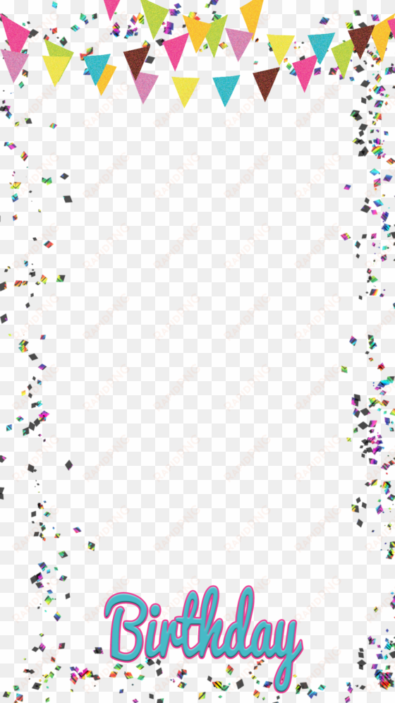 crazy confetti - filterpop birthday png