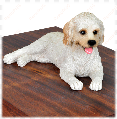 cream wholesale dog figurine - labradoodle