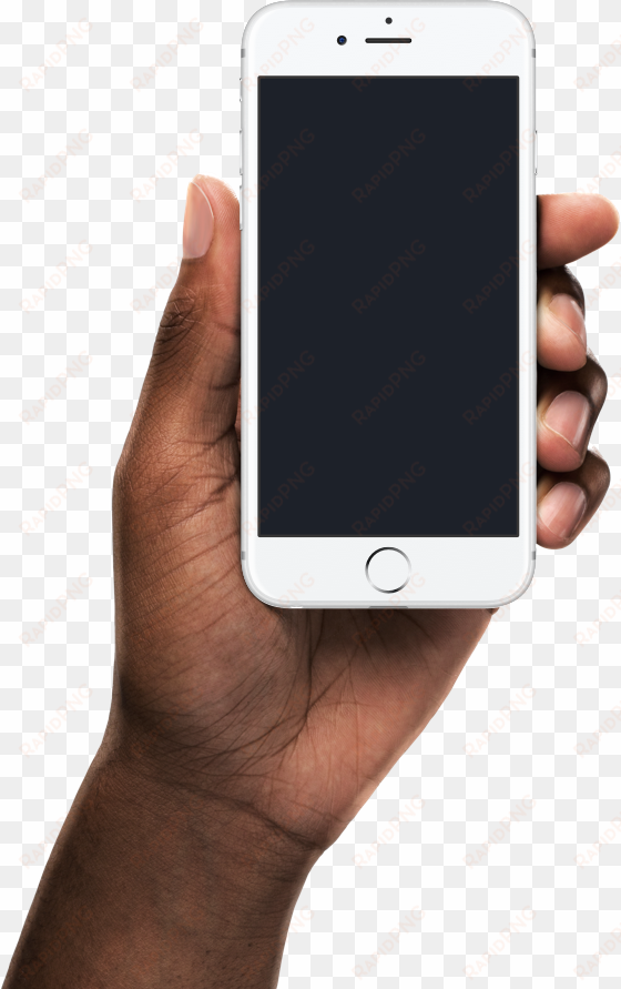 create new mockup using black hand holding iphone - black hand holding iphone