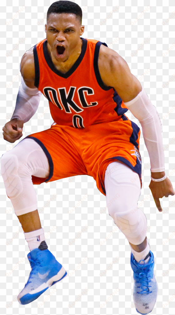 created with raphaël - russell westbrook no background