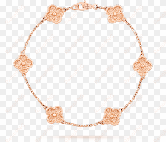 creations - van cleef rose gold bracelet