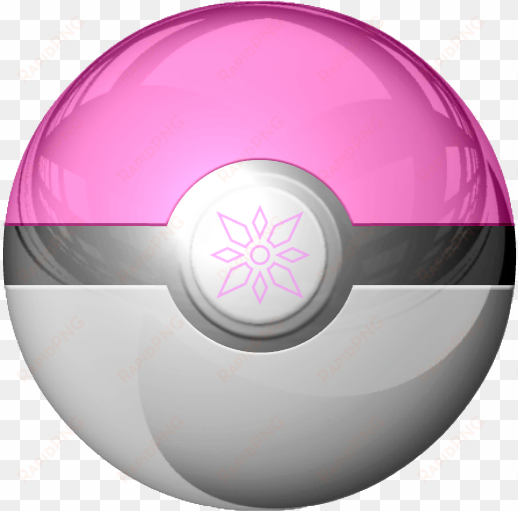 crest of light pokeball request test 1 by kalel7 on - pokemon ball pink png