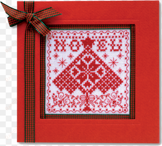 cross stitch card11 - red cross stitch christmas patterns free